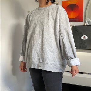 Basic Gray Crew neck Sweater